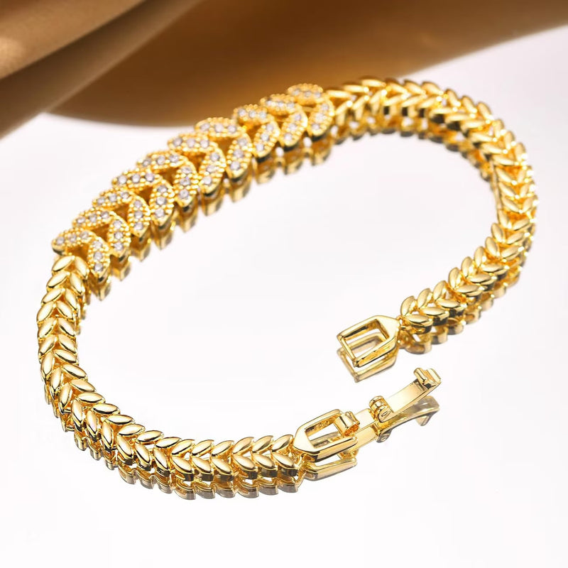 Bracelet Everleaf tennis | or