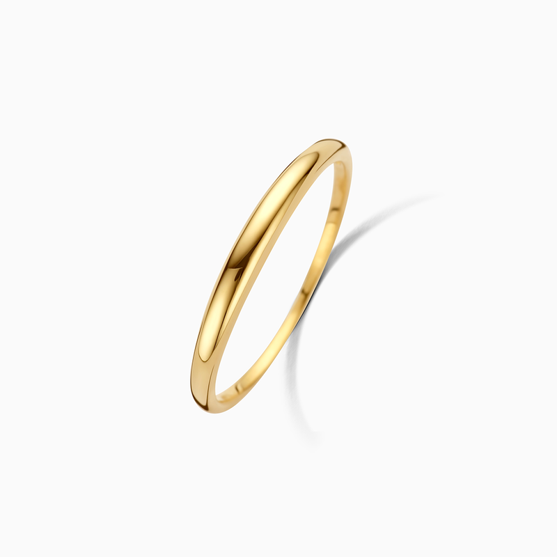 Bague fin Dome | or