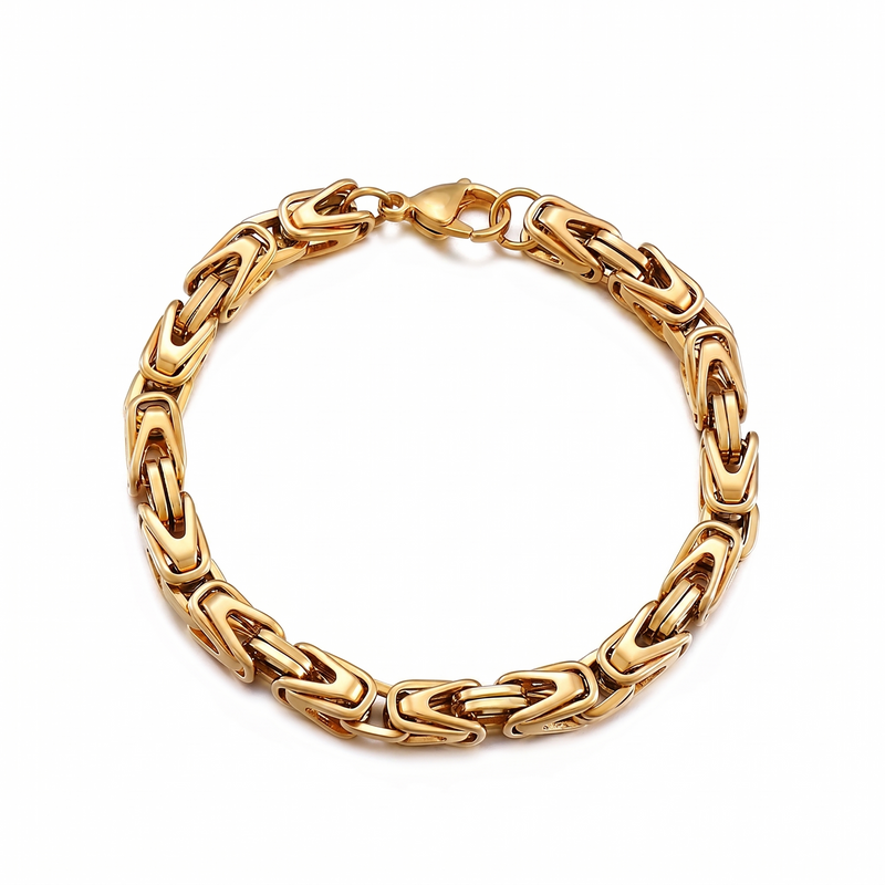 Bracelet Lucian couronne maille | or