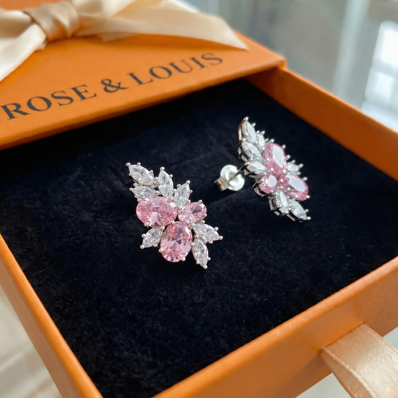 Boucles Lyra Blushbloom | or blanc