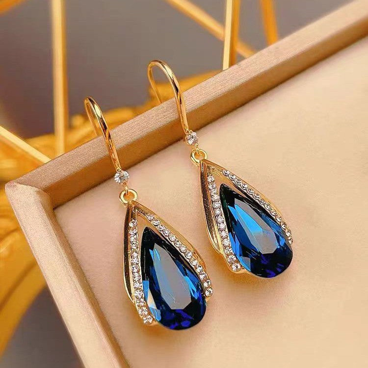 Boucles Azura goutte | or