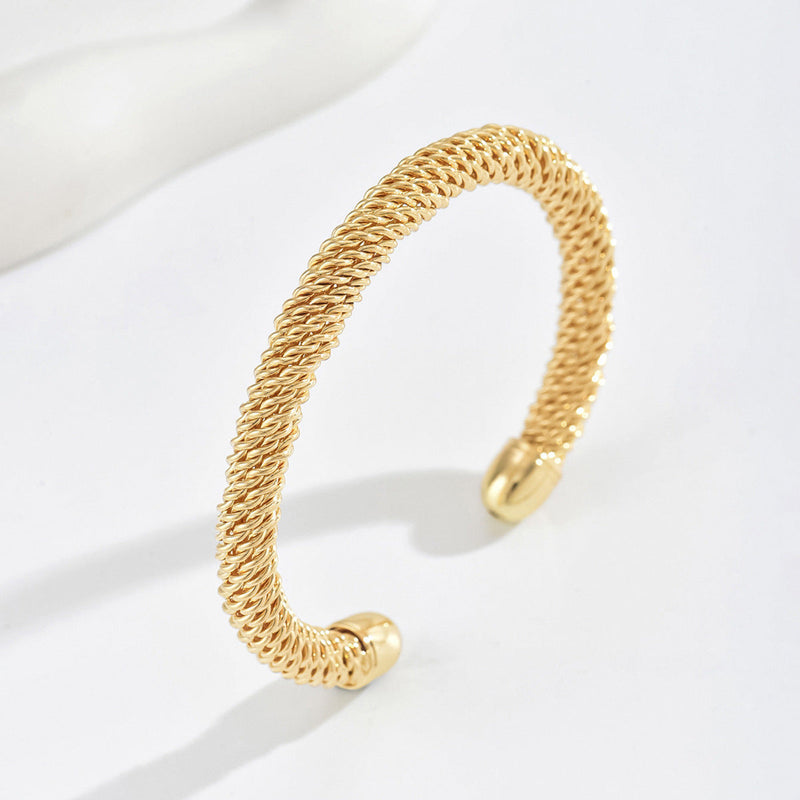 Bracelet Cassian Rope manchette | or