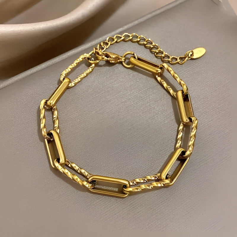 Bracelet massif maille Lorielle | or
