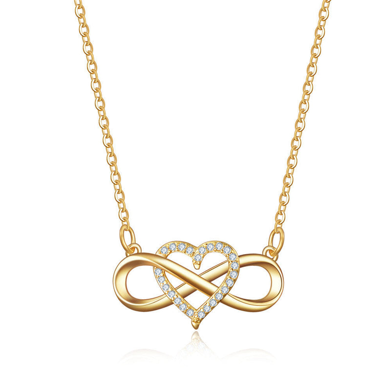 Collier amour nœud infini | or