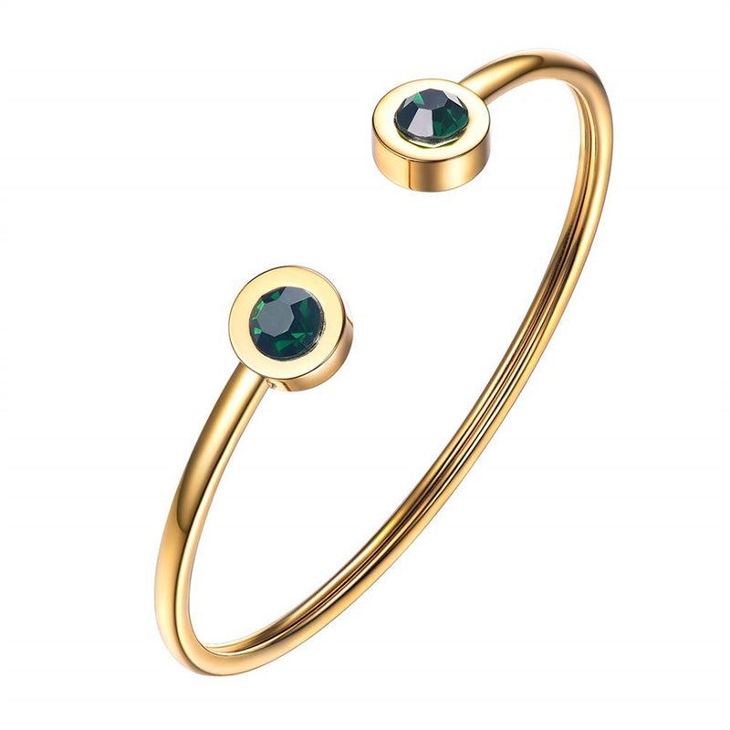 Bracelet Verdant manchette | or