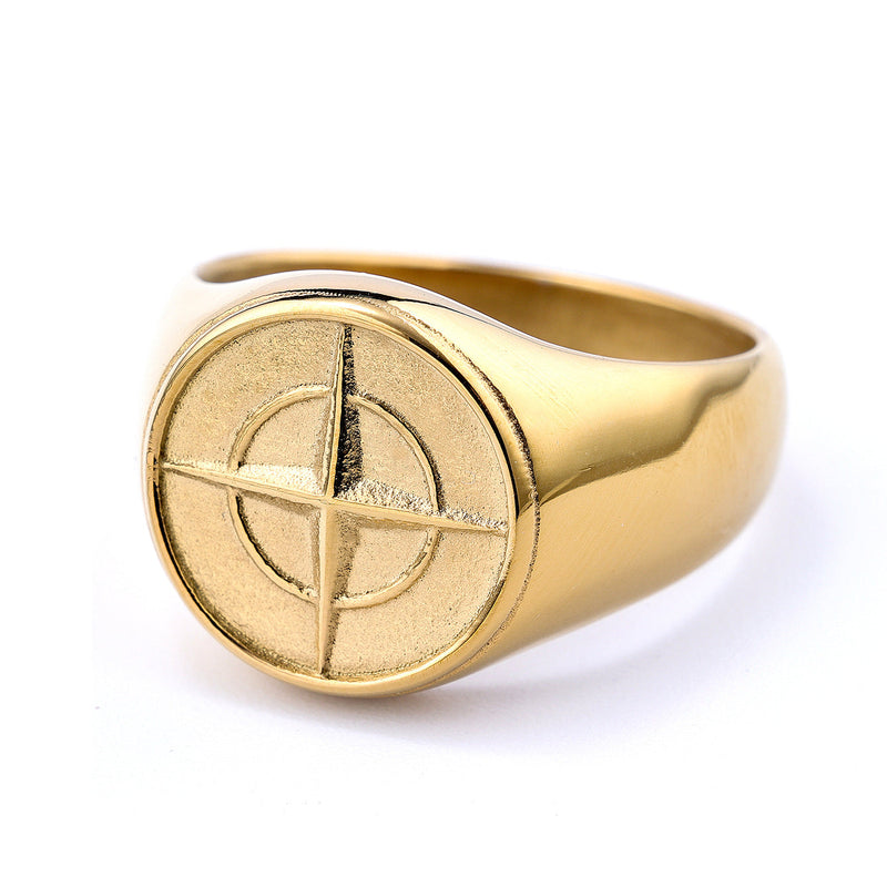 Chevalière classique Compass | or