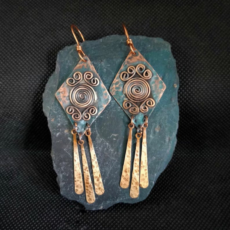 Boucles Odessa spirale cuivre