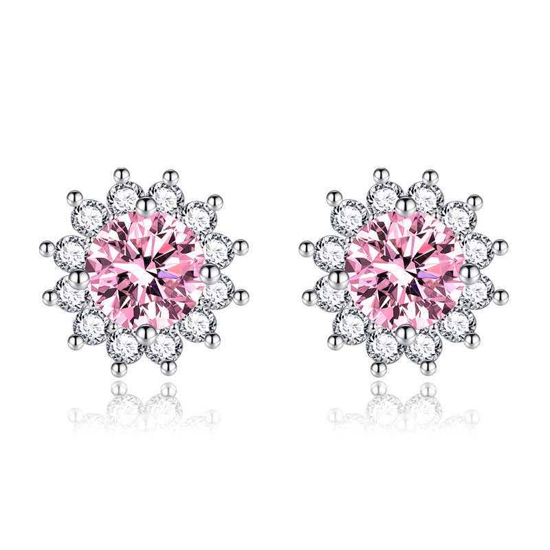 Boucles ensoleillé Muse rose | or blanc