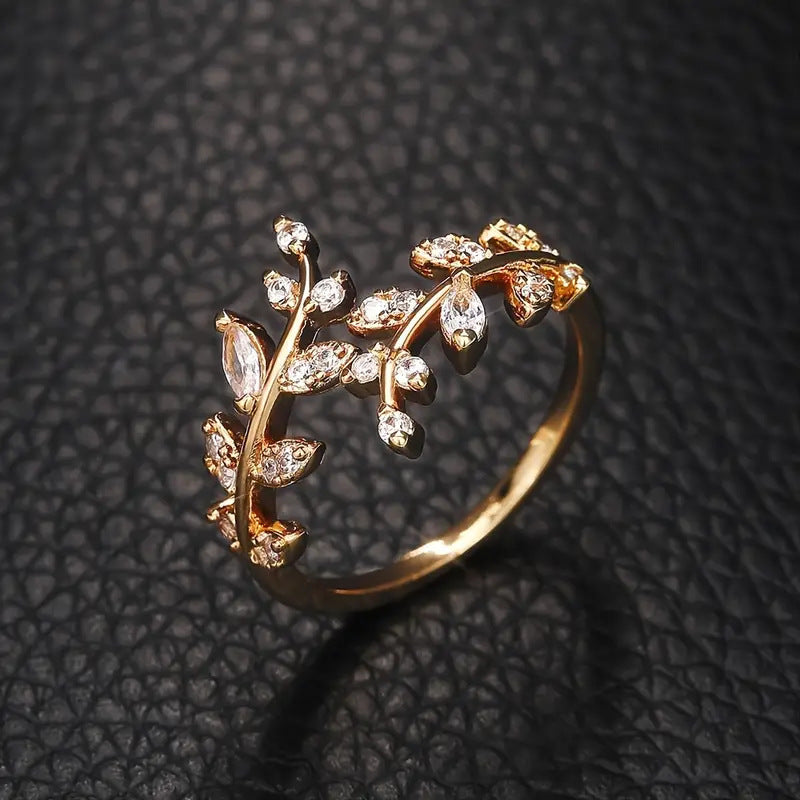 Bague élégant liane or | or