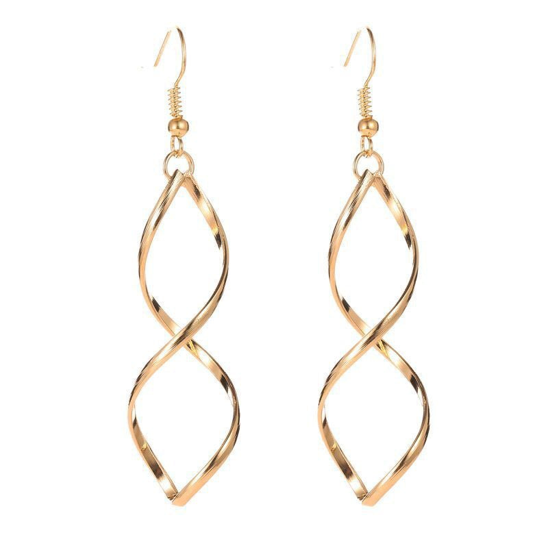 Boucles pendantes spirale | or