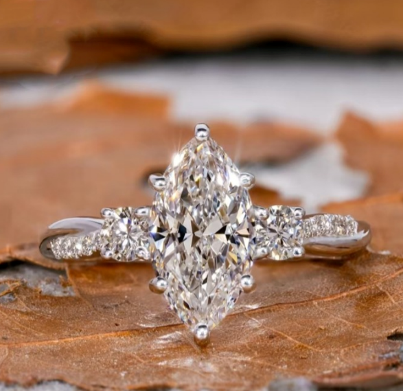 Bague Maxine | or blanc
