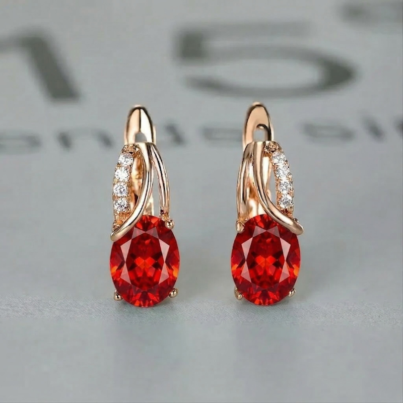 Boucles Veressa Ruberine | or