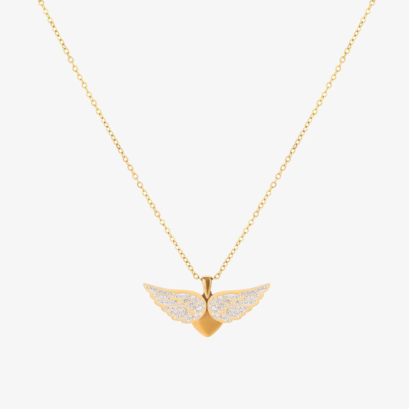 Collier Soaring ange ailes | or