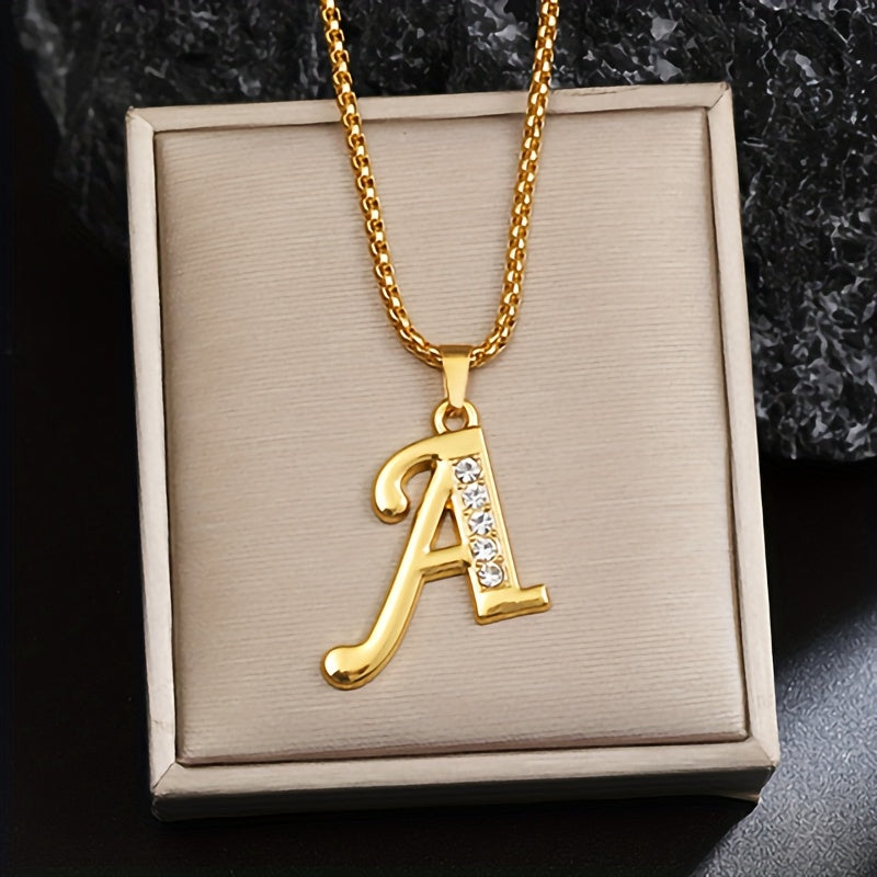 Collier cristal détail initiale | or
