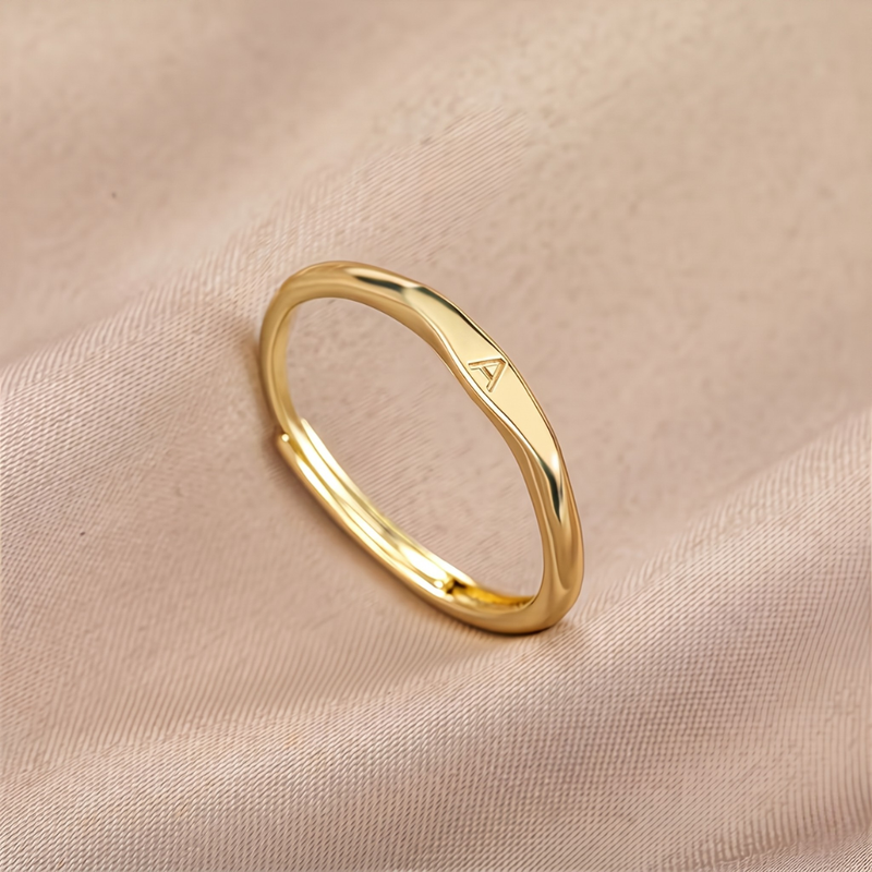 Bague Elara lettre | or