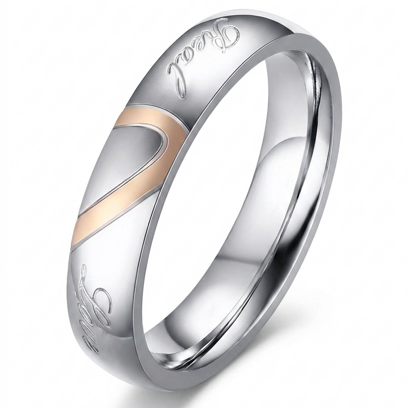 Bague éternel couple | or blanc