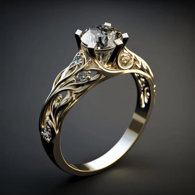 Bague raffiné exotique zircone | or