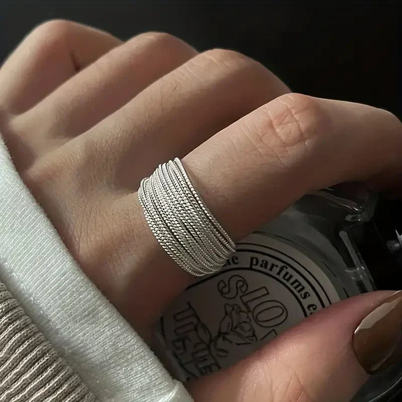 Bague Moonveil rangs | or blanc