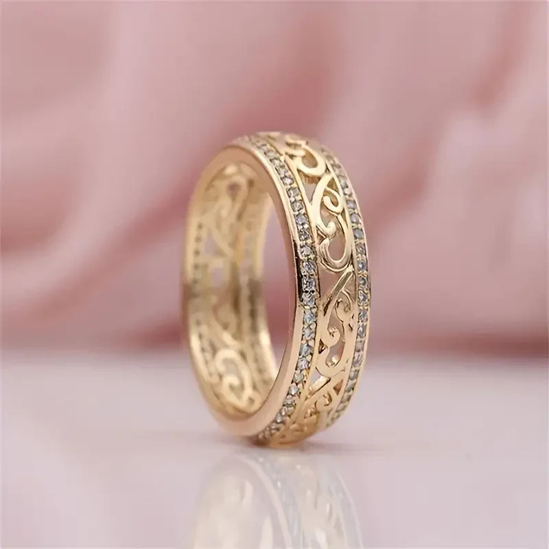 Bague brillant ajouré or or