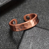Bague texturé anneau cuivre