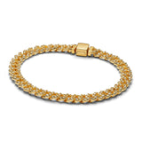 Bracelet pavé cubain | or