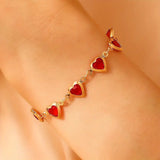 Bracelet Ophelyra Garnetelle | or