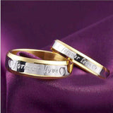 Bague éternel amour couple | or
