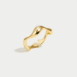 Bague Elyra Smooth mouvement | or