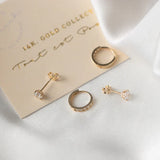 Lot de boucles Dara Brillane pierre | or