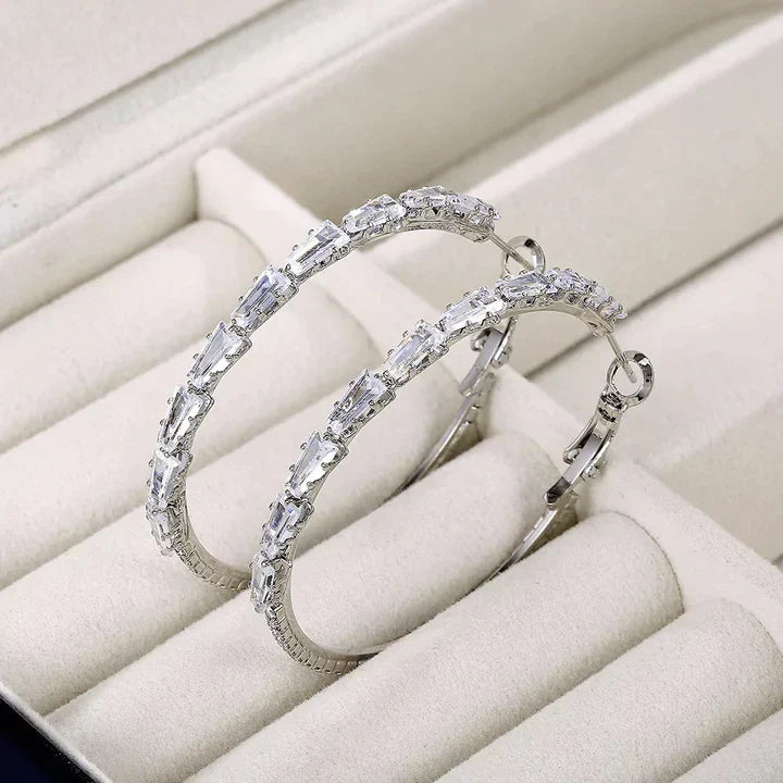 Boucles Camilla Vestalia | or blanc