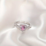 Bague Rosekiss cœur | or blanc
