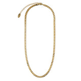 Collier plat maille chaîne gourmette | or