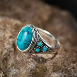 Bague Nomad bleu pierre | or blanc