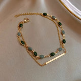 Bracelet Olivia Moss duo | or