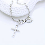 Collier éternel croix pendentif | or