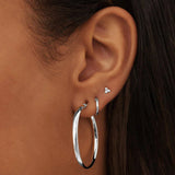 Boucles Noa Serane | or blanc
