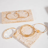 Lot de bracelets noué élégance | or