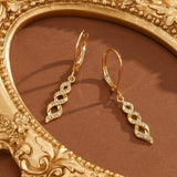 Boucles reflet torsade Ava | or