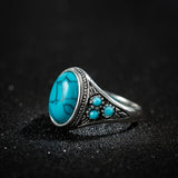 Bague Nomad bleu pierre | or blanc