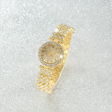 Ensemble montre et bracelet luxe éclat or | or