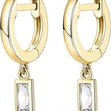 Boucles pendantes barre | or