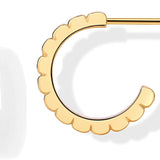 Boucles classique relief | or