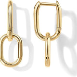 Créoles maille pendant | or
