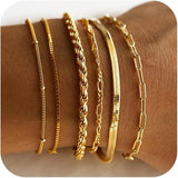 Lot de bracelets Isabella Vernetta | or