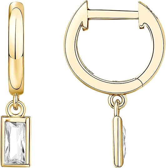 Boucles pendantes barre | or