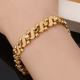 Bracelet Lily Ornate vague | or