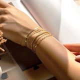 Lot de bracelets Isabella Vernetta | or blanc