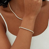 Bracelet tennis | or