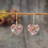 Boucles pendantes Sugarplum cœur | or