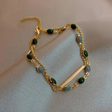 Bracelet Olivia Moss duo | or